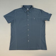 Men  s Kuhl Renegade Shirt Mens Large Charcoal Blue Stretch Performance Tufflex