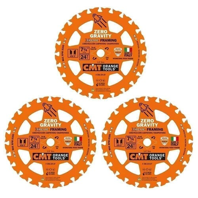 #ad CMT Orange Tool 250.324.07 FRAMING Zero Gravity 7 1 4”x5 8” 3 Pack $34.23