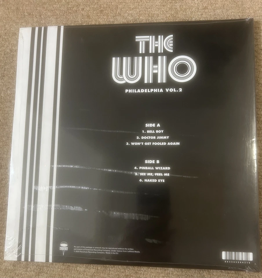 The Who - Philadelphia Volume 2 1973 Broadcast Quadrophenia Tour LP 803343264319 - Image 2 of 2