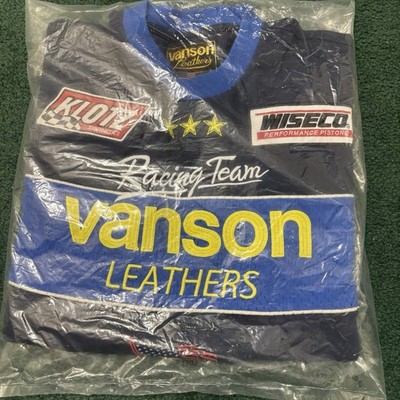 Supreme Vanson Leathers L/S Top Navy Blue Spring Summer 2026 SS26