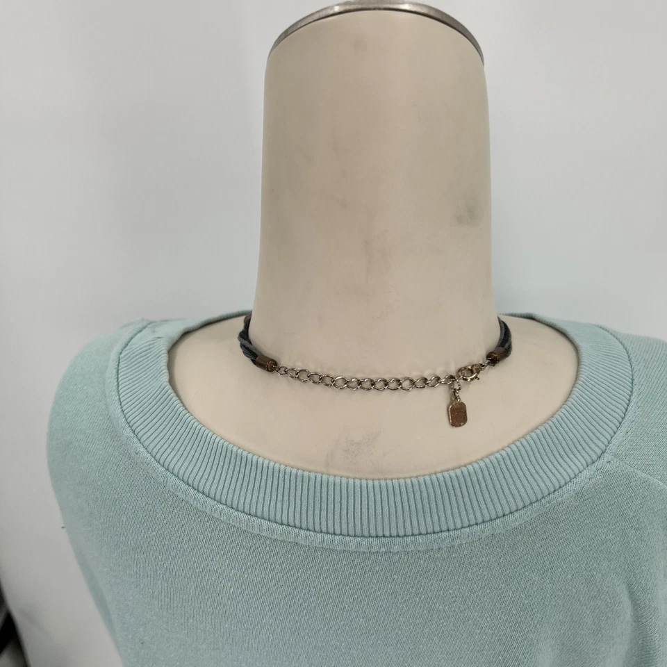 围兜条纹项链石吊坠多色多绳波西米亚R珠宝16-18 — 第 4/4 张图片