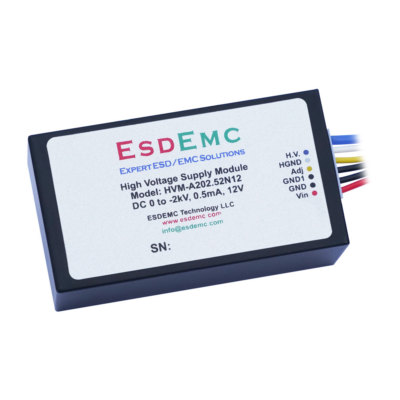 0 to -2kV Adjustable 0.5mA 12V High Voltage DC-DC Power Supply Modules