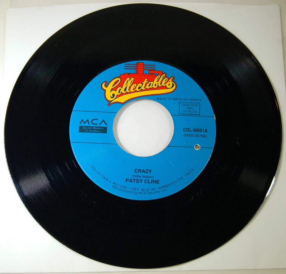 Patsy Cline - Crazy / I Fall To Pieces 45 NEAR MINT - Image 2 of 4