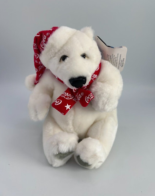 VTG 1999 Coca-cola Stuffed Polar Bear 100 Anniversary Limited Edition NO WATCH