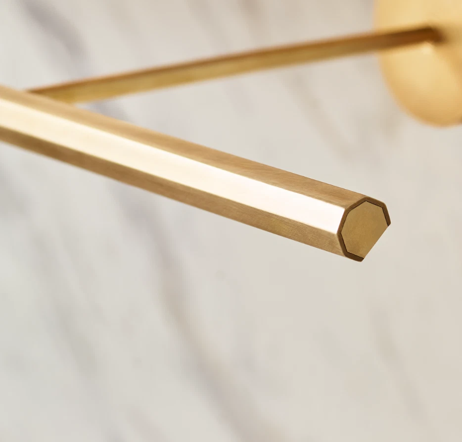 Plural Faceted Picture Light 18 inch Natural Brass Tech Lighting - Image 3 of 4