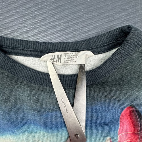 H&M Space Shuttle Sweatshirt Kids 2-4Y Long Sleeve Graphic Crewneck Pullover - Picture 2 of 11
