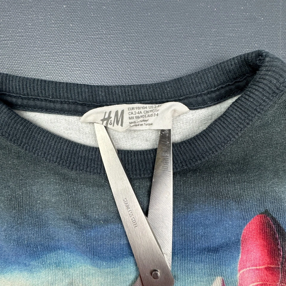 Sudadera H&M Space Shuttle Niños 2-4Y Manga Larga Gráfico Cuello Redondo Pullover Foto 2 de 4