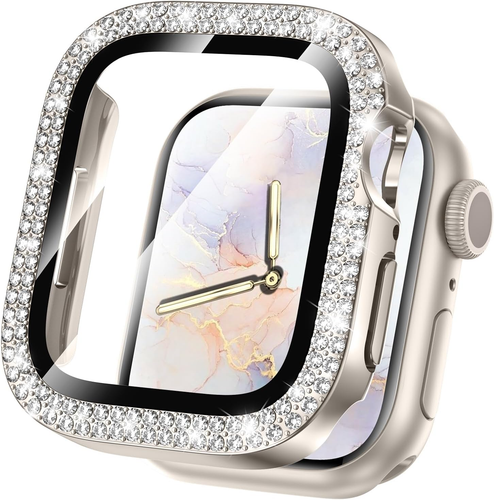 Bling Screen Protector Compatible for Apple Watch Series 10 9 8 7 6 5 4 SE 2 41M - Zdjęcie 11 z 21