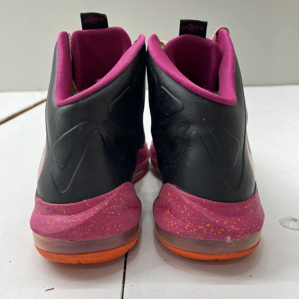 Nike Black Pink LeBron 10 GS ‘Floridian’ Basketball Shoes Girls Size 7Y Youth - Image 4 of 4