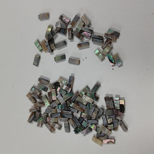 100 pezzi Abalone Shell rilegatura chitarra intarsio striscia viola 1,6 x 1,3 x 4 mm stock USA - Foto 3 di 5