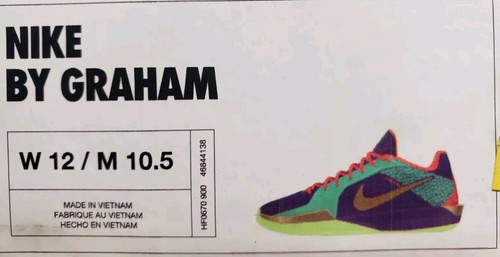 Nike Sabrina 2 By You HF0670-900 Purple Aqua Womens Size 12 Mens 10.5 NewNoLid - Picture 10 of 10