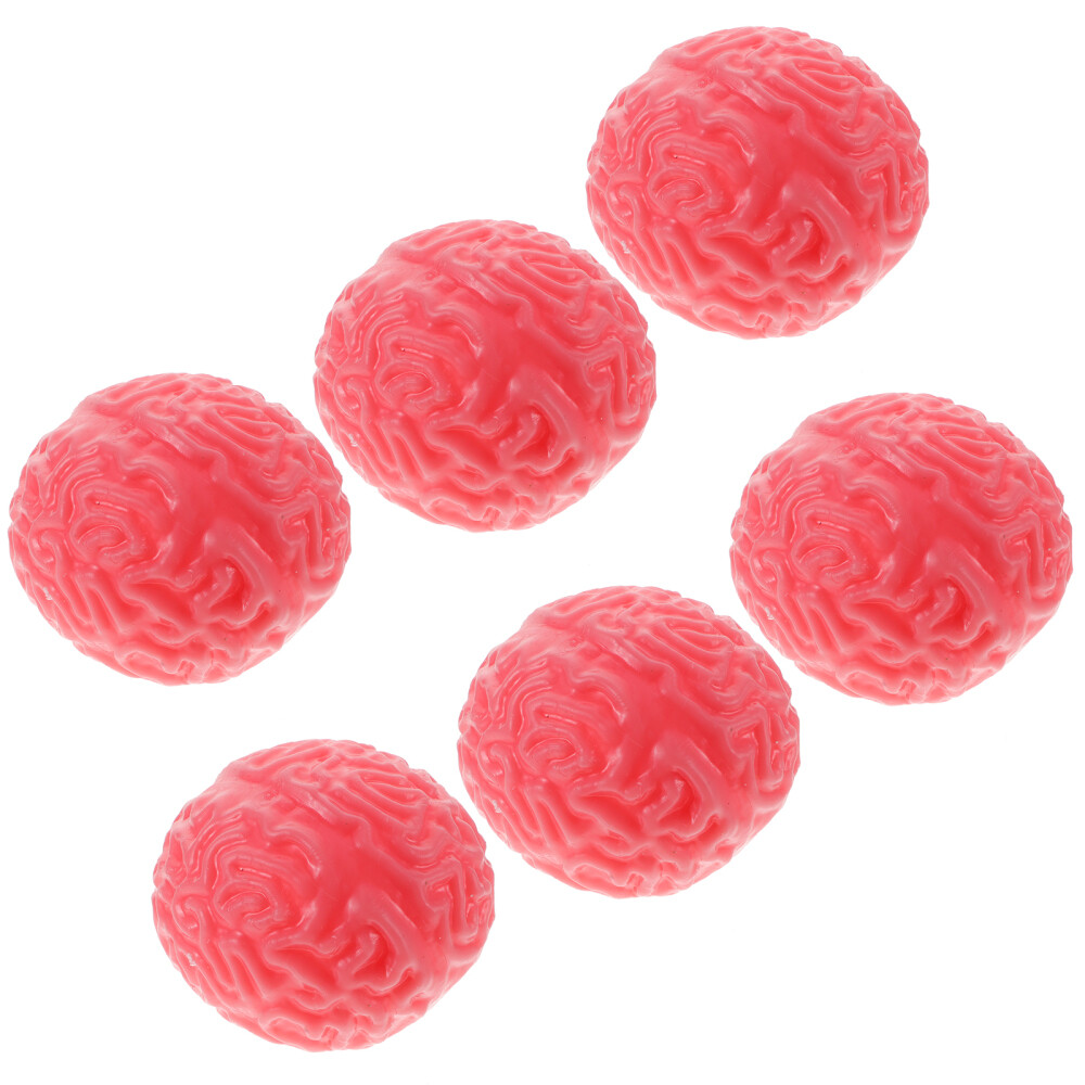 6 Pcs Novelty Toys Fake Human Brains Halloween Trick Scary Props eBay