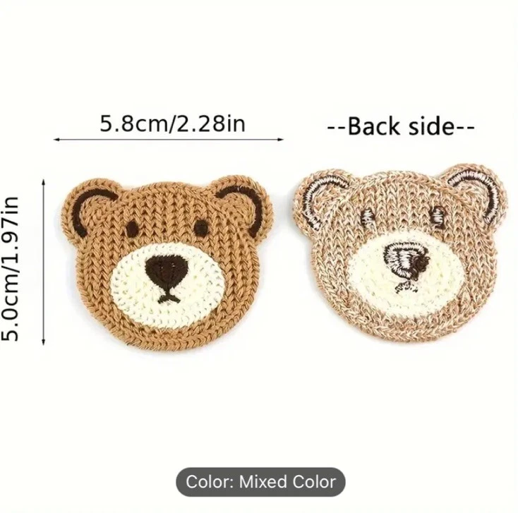 Вышитые нашивки аппликация медведь - Изображение 4 из 4