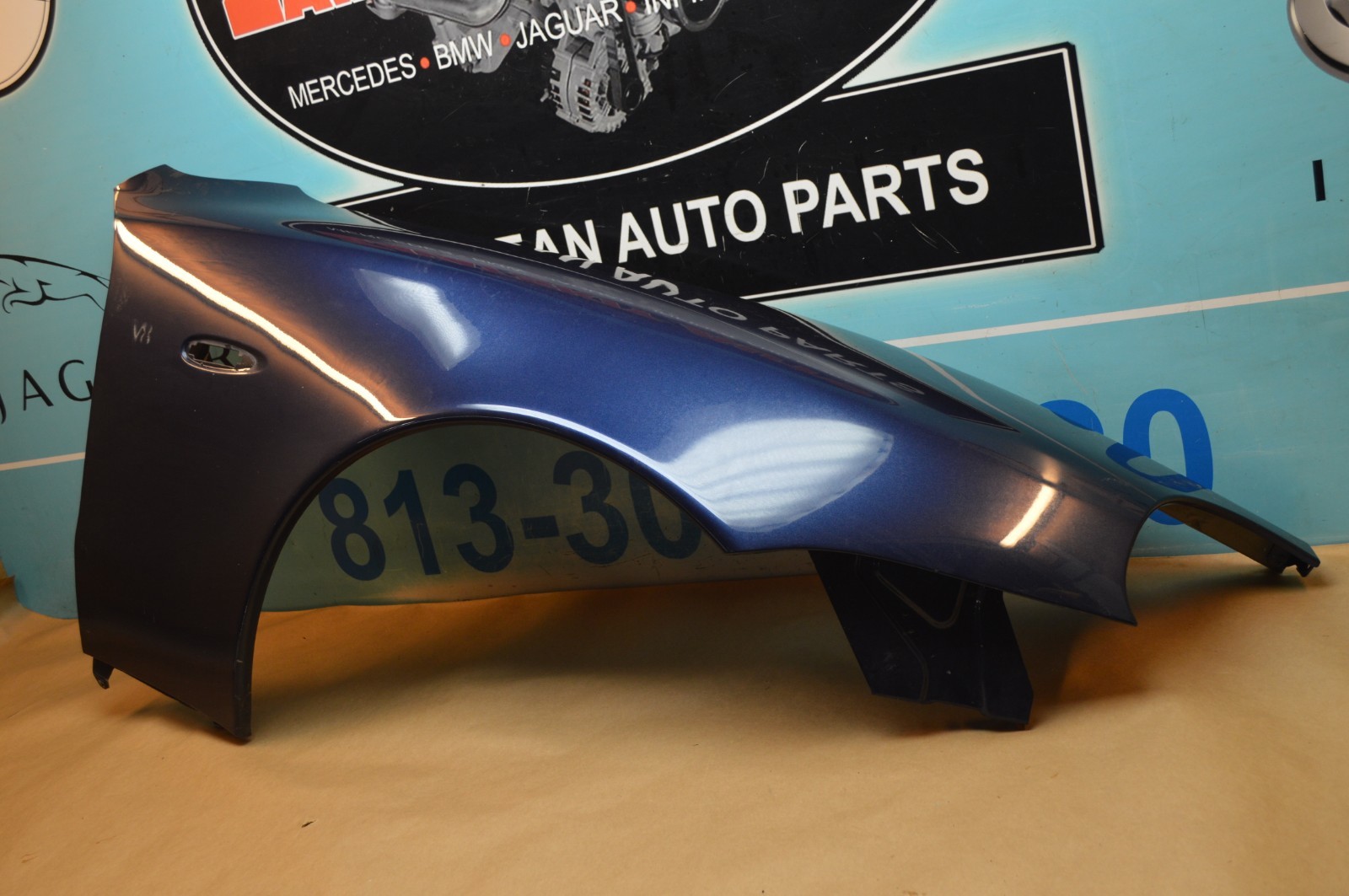 02-06 M138 MASERATI COUPE SPYDER FRONT RIGHT PASSENGER SIDE FENDER DARK BLUE OEM
