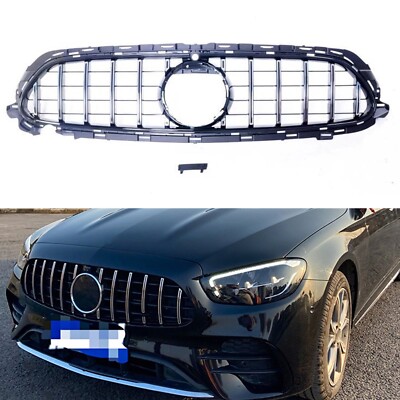 For Benz E-Class W213 2021-2022 Sedan Sport Style Front Bumper Grille Silver New