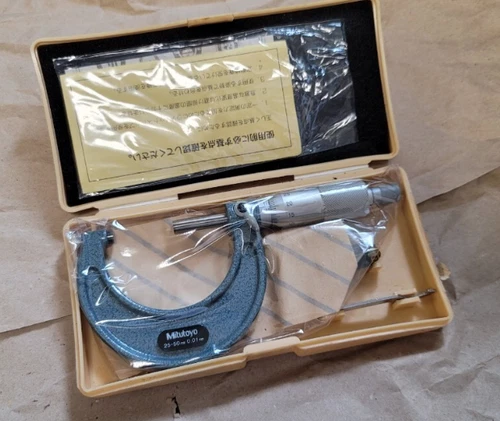 Mitutoyo Instrument Scale Outside Micrometer M110-50 103-138 Unused In Storage
