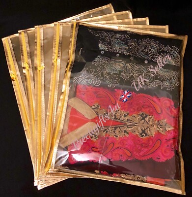 1/5/10 Gold Saree Bags Indian Wedding 