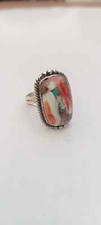 Oyster Turquoise 925 Sterling Silver Band  Statement Ring Handmade All Size
