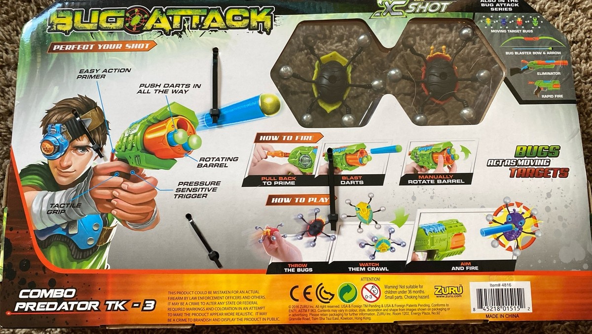 Zuru X-SHOT - Bug Attack-Predator TK-3 Combo Pack Toy (NEW In Box