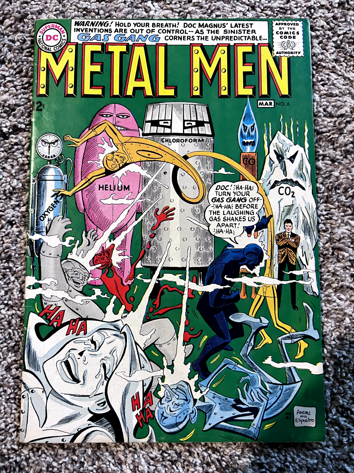 Metal Men #6 VG+ Gas Gang