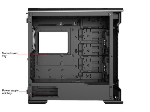 Phanteks Evolv Satin Black Aluminum ATX Mid Tower Computer Case - Photo 9/12