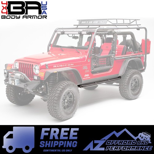 Body Armor 4X4 Rockcrawler Side Bars Sliders for 9706 Jeep Wrangler TJ
