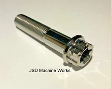 Grade 5 Titanium Metric Bolt Dual Drive Hex Torx M10x1.25 50mm Length M10x50