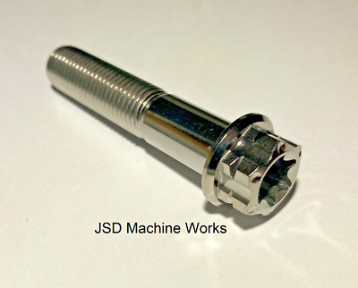 Grade 5 Titanium Metric Bolt Dual Drive Hex Torx M10x1.25 50mm Length M10x50