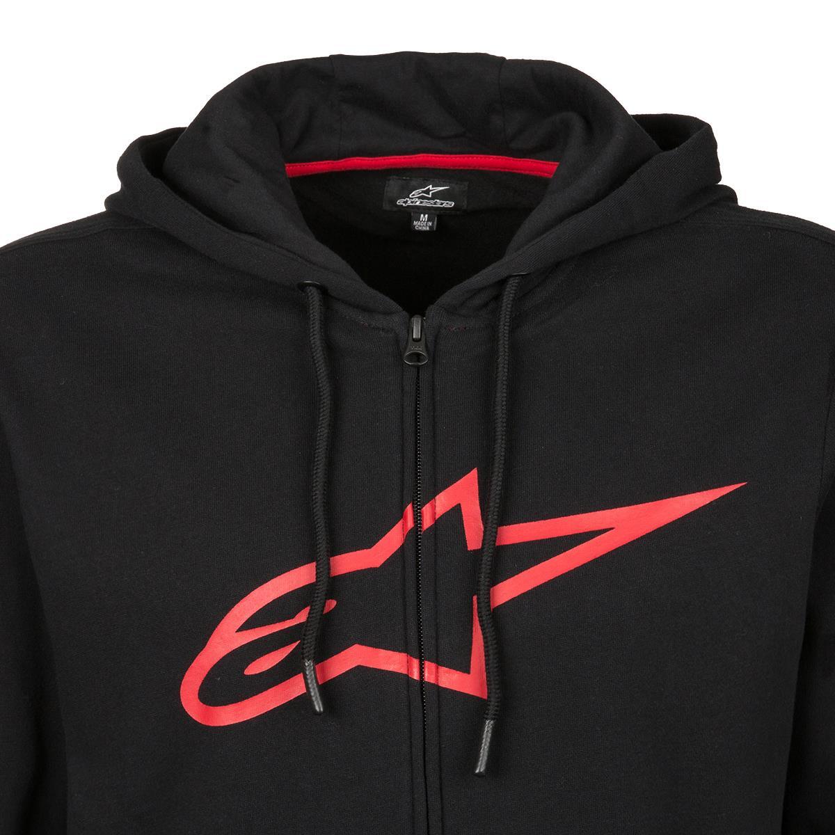 Sweat à Capuche Zippé Alpinestars Ageless II Noir/blanc - Sportswear Sur La Bécanerie