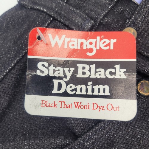 Jeans vintage Wrangler taglio cowboy uomo 12x30 nero made in USA pro rodeo nuovo con etichette - Foto 8 di 8