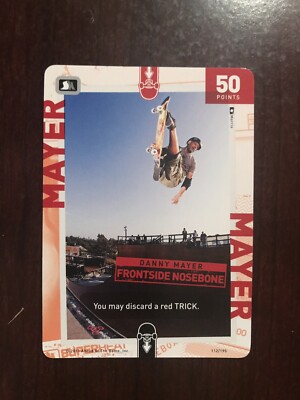 2011 Super Heat Throwdown Skateboard #112 - Danny Mayer - Frontside Nosebone