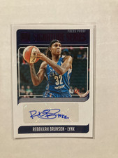 2019 Panini Donruss WNBA Autograph Press Proof Purple Rebekkah Brunson #/99