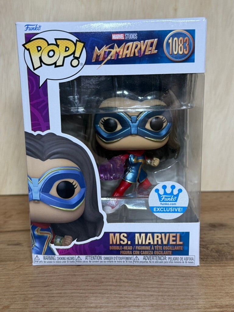 Funko Pop! #1083 Ms. Marvel Blue Suit Marvel Bobblehead In Box