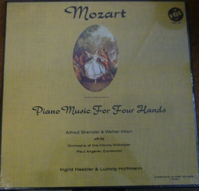 BRENDEL - KLIEN - HAEBLER - HOFFMANN / MOZART piano music for 4 hands VOX sealed