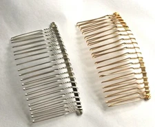 Set of 20pc Metal Silver Gold Hair Comb Fascinato Supplies 3 Inches Long(USA SEL