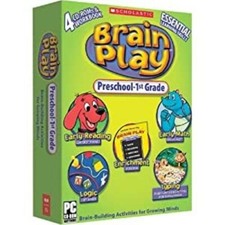 Scholastic - Brain Play Preschool-1st Grade CD 4-Pack for Windows 95, 98 or XP