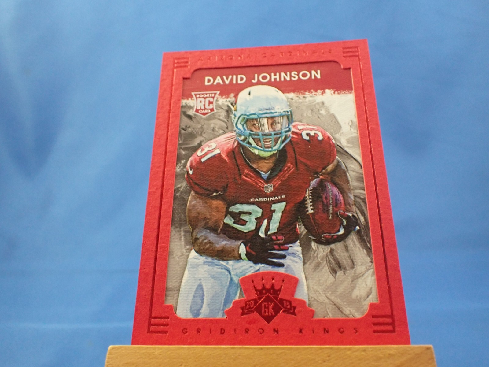 David Johnson Panini Gridiron Kings #127 Red Frame