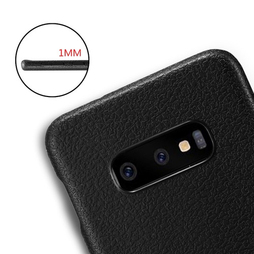 Handyhülle Silikon Case für Samsung S9 S10 S20+ Ultra Leder Optik Schutzhülle - Picture 38 of 86