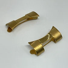 555 ROLEX DATEJUST END PIECE LINK VINTAGE OYSTER WATCH BAND 20MM YELLOW SHINY