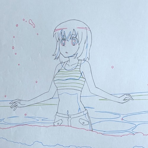 Toradora'S Original Drawing Minori Swimsuit/Cel Drawing/Anime S No.ms154