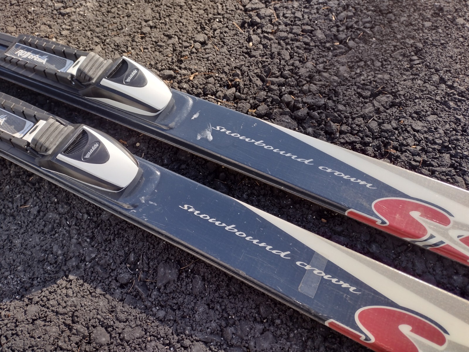 Fischer Metal Edge Cross Country SKIS 169 cm Waxless Rottefella NNNBC Bindings eBay