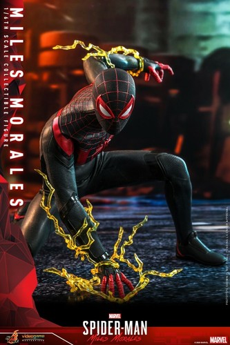 Hot Toys VGM46 1/6 Spider-Man Miles Morales Movable 12in Action Figure Doll Toys - Picture 6 of 10