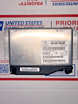 00-02 AUDI A6 V6 2.7L BI-TURBO AUTOMATIC TRANSMISSION COMPUTER 4B0 927 156 DJ
