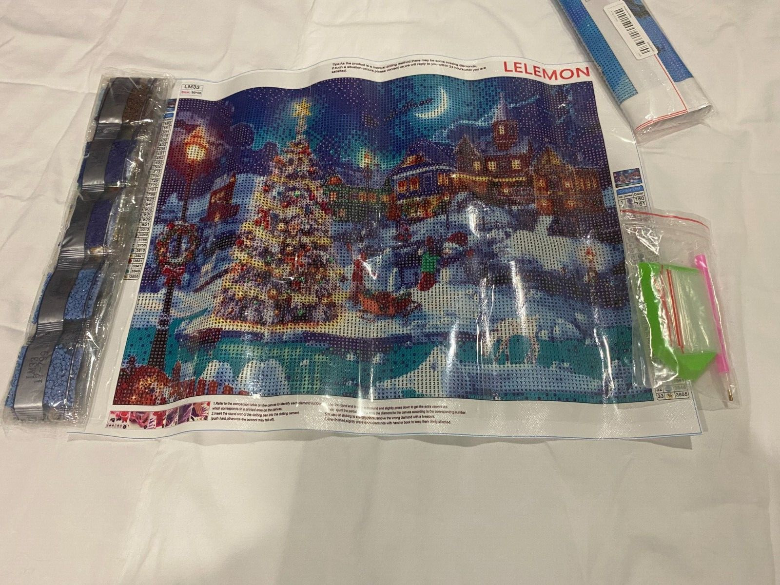 5D DIY Diamond Art Painting, Embroidery Kit Craft Xmas Village Outing