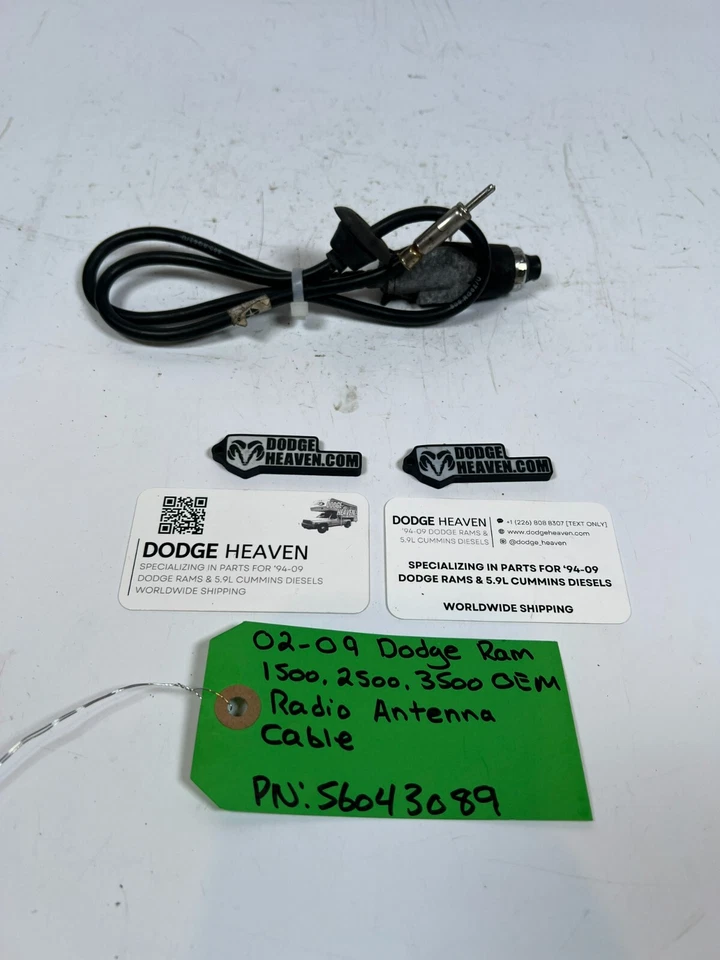 Cabo de antena de rádio fabricante de equipamento original Dodge Ram 1500-3500 56043089 - Imagem 3 de 4