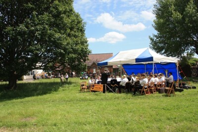 Foto 6x4 Malvern Chase Brass Band. Poolbrook Common Great Malvern Playin c2009