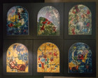 Vintage Set of Replica Chagall Stained Glass Windows Abbell Synagogue Hadassah — photo 3