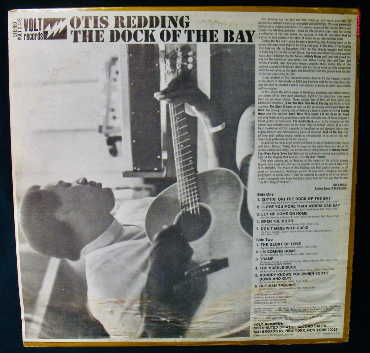 ドイツ盤LP OTIS REDDING THE DOG OF THE BAY Otis Redding – The Dock Of The Bay – Vinyl (Broad font, LP