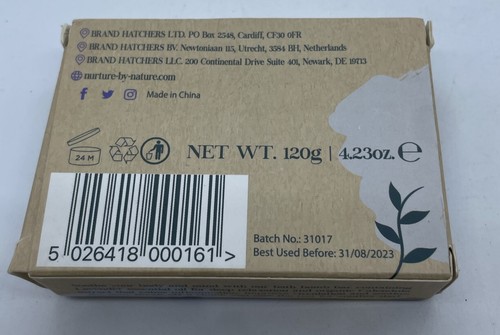 Nurture by Nature Lavender Relaxing Bath Bomb Bar 120 gr., 4.23 oz. NEW NIB - Picture 3 of 3