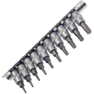 Steckschlüssel-Satz Einsätze Nuss T-Profil Torx T 7 8 9 10 15 20 25 27 30 40